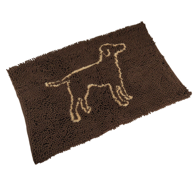 Durable use chenille anti slip mat dog shaggy rugs